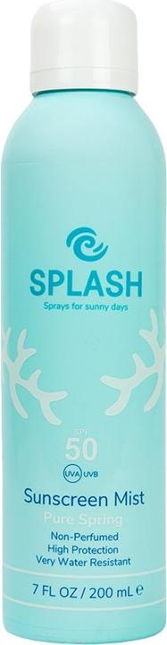 Immagine prodotto Splash Pure Spring Non-Perfumed Sunscreen Mist SPF 50 200 ml (Spray solare, SPF 50, 200 ml)
