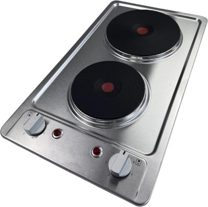 Actual product image PKM KF-GE-2F Kochfeld Autark Doppelkochplatte Doppelkochfeld Edelstahl