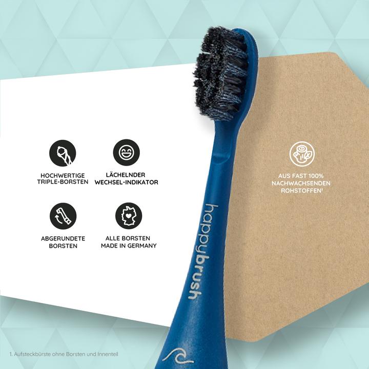 Actual product image happybrush Hpy Eco Vibe 3+Ocean (3 x)