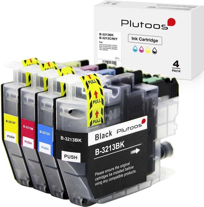Image du produit Plutoos Brother LC-3213 Cartouches XXL compatibles, jeu de 4 couleurs (M, Y, C, CF)