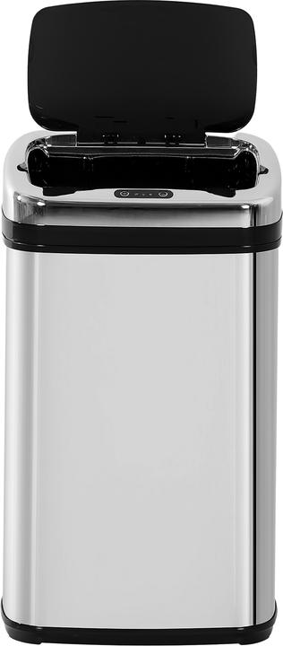 Immagine prodotto Swisshandel24 Cestino per rifiuti con sensore IR con/senza cestino interno in acciaio inox rotondo quadrato (30 l)