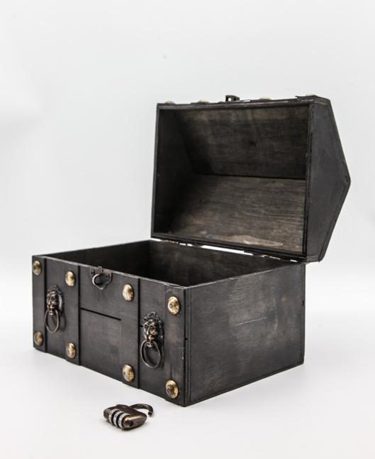 Produktbild Cachet Holztruhe mit Schloss (24 x 17 x 14 cm)