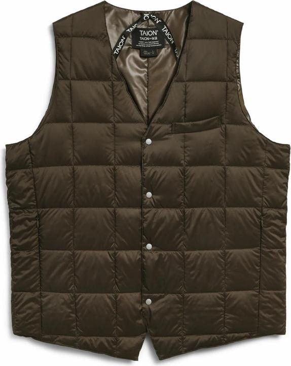 Produktbild Taion Ärmellose Daunenjacke mit Basic-Knopfleiste und V-Ausschnitt (M)