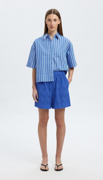 Produktbild Selected Femme Broderie Anglaise Højtaljede shorts (36)