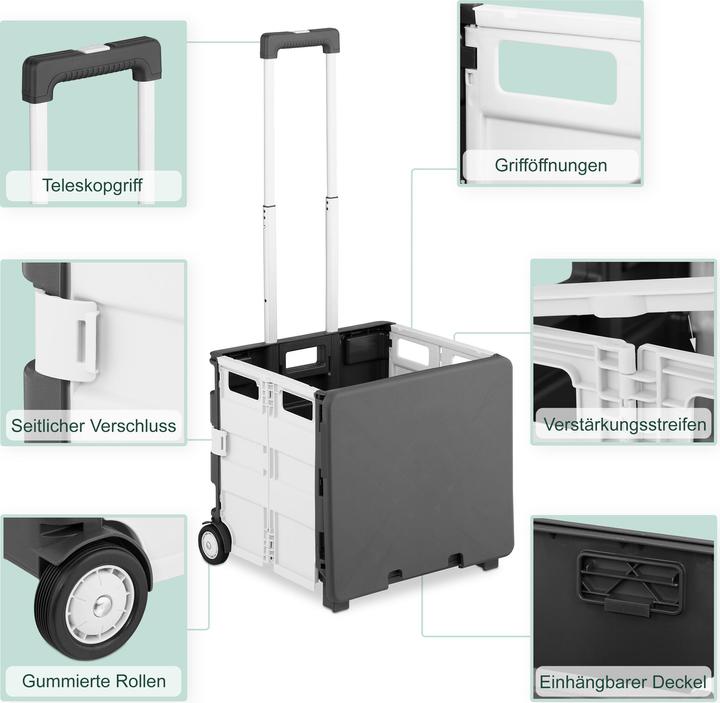 Image du produit Relaxdays Chariot-de-courses
