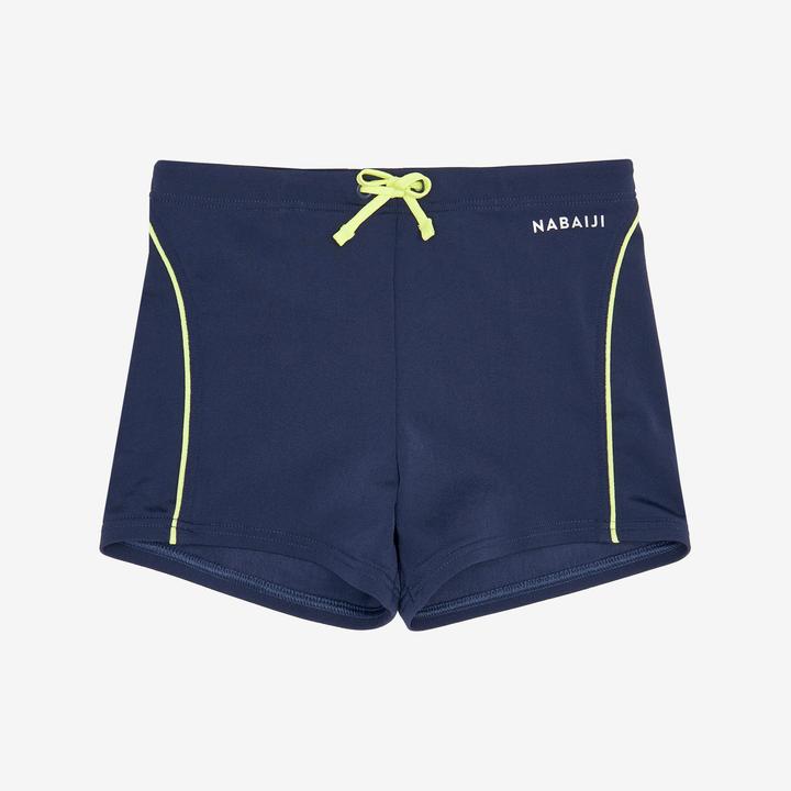Actual product image Nabaiji Badehose Boxer Jungen - 100 Plus dunkelblau (122)