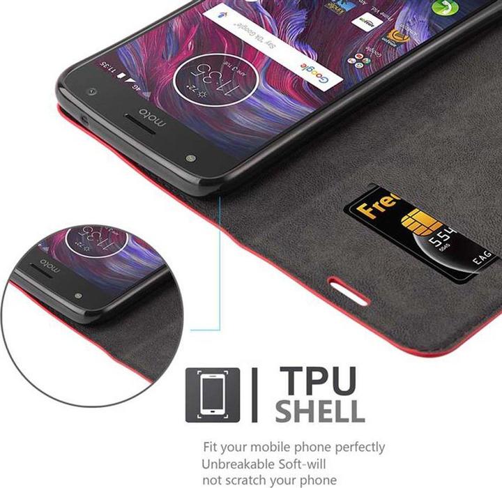 Produktbild Cadorabo Book Invisible Magnet Cover (Motorola Moto X4)