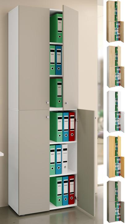 Produktbild VCM Büroschrank Aktenschrank Lona 6fach (70 x 40 x 220 cm)