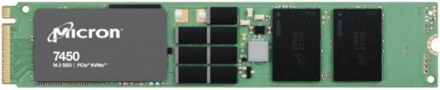 Actual product image Micron 7450 PRO M.2 PCI Express 4.0 3D TLC NAND NVMe (3840 GB, M.2 22110)