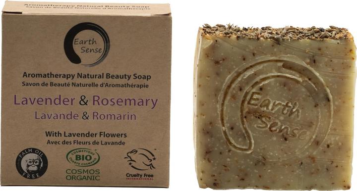 Immagine prodotto Natura Punto Sapone solido biologico senza olio di palma, min. 72% di oli spremuti a freddo, lavanda e rosmarino (Sapone duro)
