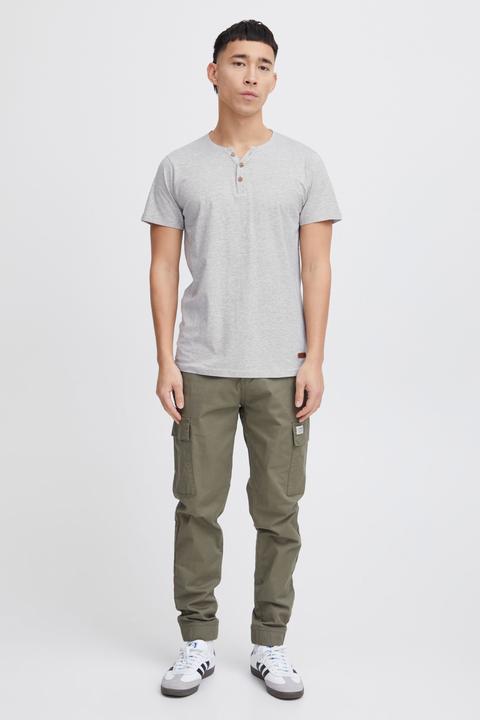 Immagine prodotto Solid Volker T-Shirt A Maniche Corte Maglietta Da Uomo Con Collo Grandad (L)