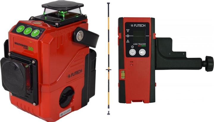 Productafbeelding Futech telescopisch statief voor lasers 330cm - 5/8