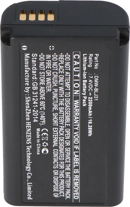 Actual product image AccuCell Akku Panasonic DMW-BLJ31E (Camera battery)