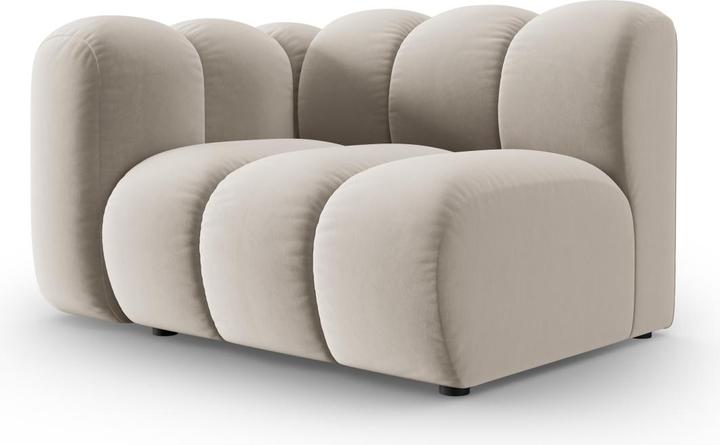 Actual product image Micadoni Velvet Modul Left, "Lupine", 1 Seat, 115x95x70Made in Europe (2 person sofa, 3-seater, 4-seater)