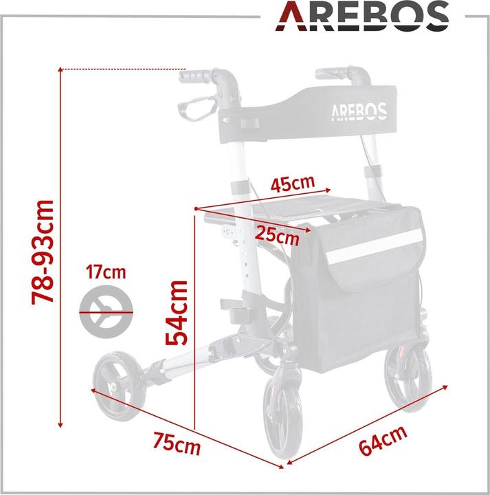 Image du produit Arebos Rollateur