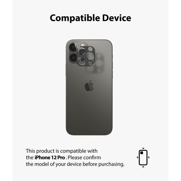 Actual product image Ringke iPhone 12 Pro/12 Pro Max Camera Styling camera island protector Gray (1 Piece, Apple iPhone 12 Pro, Apple iPhone 12 Pro Max)