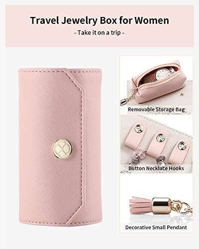 Produktbild Only-Bags.Store Schmuckaufbewahrung Kleine Schmuckrolle Schmuckkästchen Reise PU Leder