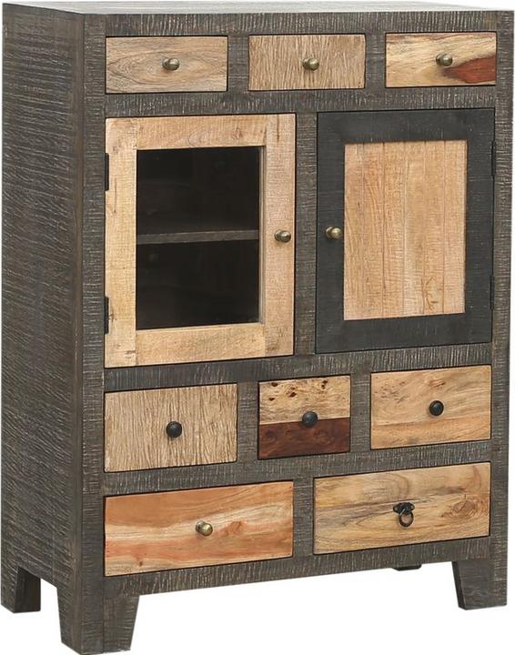 Garden Pleasure Notre commode TARIM (118 cm) avec son aspect expressif (look unique) en plusieurs matériaux