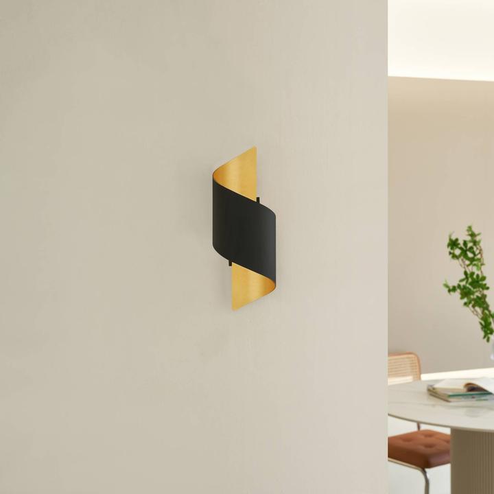 Image du produit Lindby Applique murale en métal Desirio, noir et or (330 lm, G9)