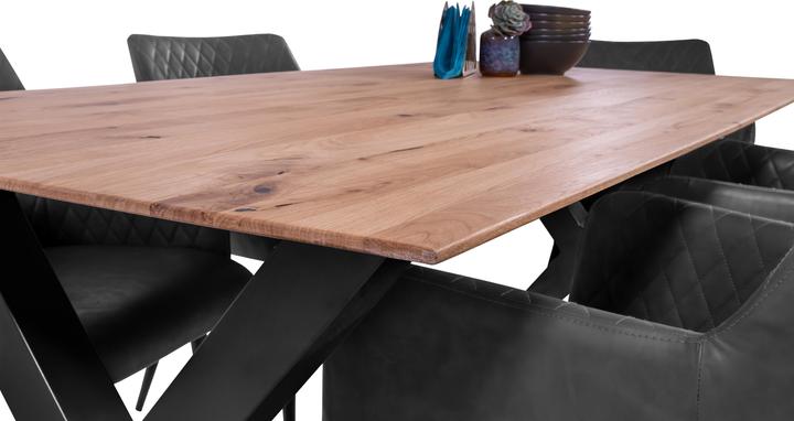 Produktbild SAM LOTTE Schweizer Kante massiv Eiche (200 x 100 x 77 cm)