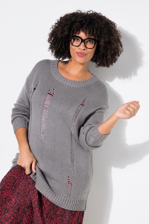 Produktbild Angel of Style Pullover, Loose Fit, Destroyed-Look (60)