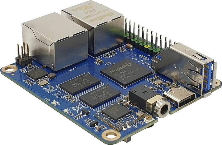 Immagine prodotto Allnet Rock Pi E D8W2P Scheda Dual Ethernet RK3328 1GB RAM 802.11ac 2.4G&5G PoE