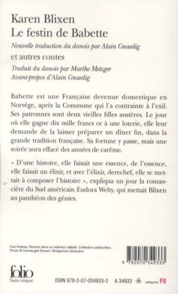 Image du produit Le festin de Babette et autres contes (Français, Blixen Karen, 2008)