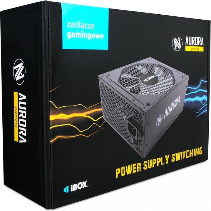 Actual product image iBox AURORA 700W 14cm fan PSU GAMING (700 W)