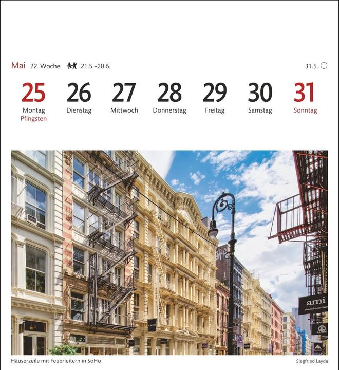 Actual product image Harenberg New York Sehnsuchtskalender 2026 - Wochenkalender mit 53 Postkarten (German)