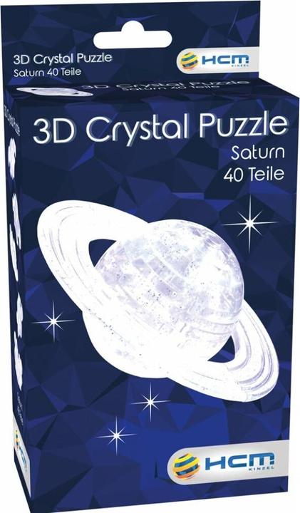 Produktbild HCM Kinzel HCM03009 - Crystal Puzzle: 3D Saturn - 40 Teile (DE, EN), ab 14 Jahren (40 Teile)