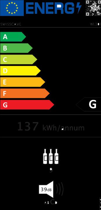Etichetta energetica Swisscave WL120F