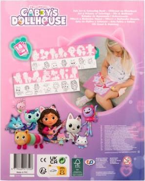 Actual product image Canenco Gabby's Dollhouse felt art and colouring book