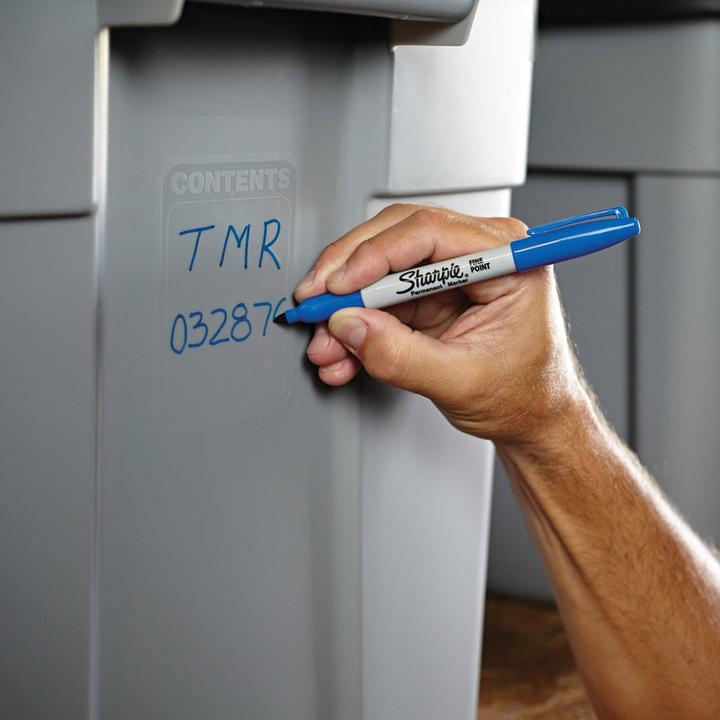 Actual product image Paper Mate Permanent marker sharpie, fine, round, blå (Blue, 0.90 mm, 1 x)
