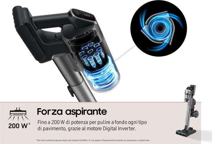 Actual product image Samsung VACUUM JET90 DIGITAL INVERTER VS20R9048T3/ET TITANIUM CHROMETAL