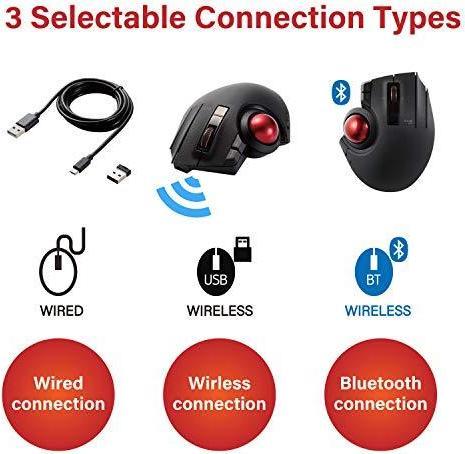 Actual product image Elecom Trackball mouse (Wireless, Cable)