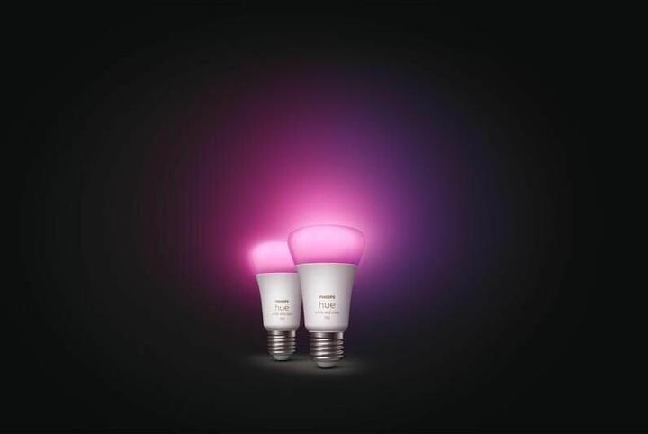Immagine prodotto Philips Hue White & Color Ambiance BT (E27, 9 W, 1100 lm, 2 x, F)