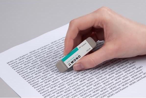 Actual product image Tombow MONO sand - eraser