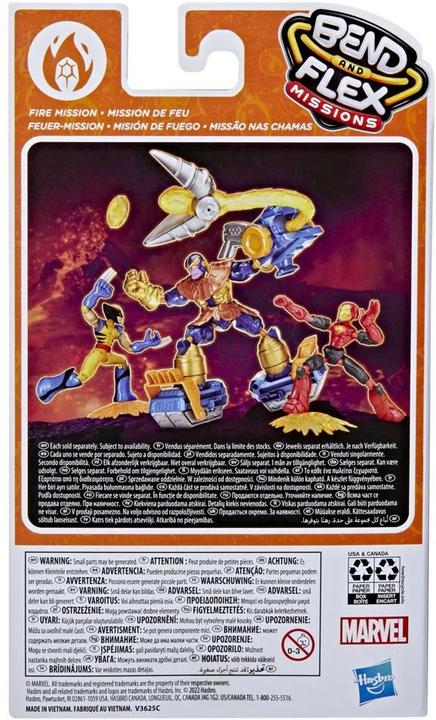 Actual product image Hasbro Bend & Flex Iron Man Fire Mission