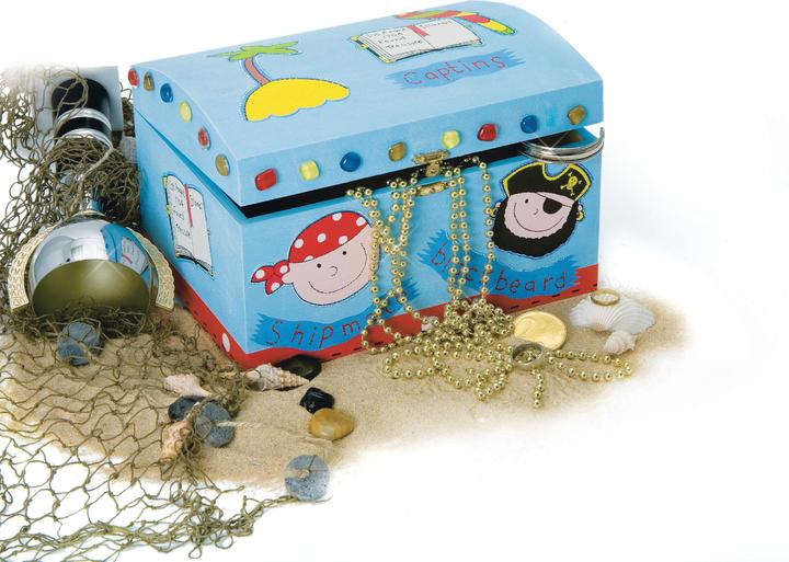Produktbild VBS Holztruhe, 3er-Set, ca. 26 x 19 x 16 cm, 22,5 x 16 x 12 cm, 20 x 12,5 x 8 cm
