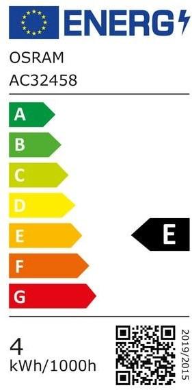 Etichetta energetica Osram Base Led Classic B (E14, 4 W, 470 lm, 2 x, E)