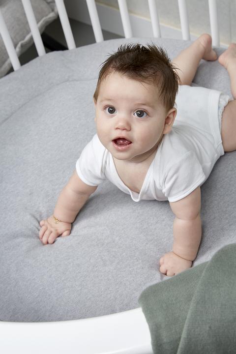 Immagine prodotto Meyco Inserto Playpen rond Knit Basic grigio melange (95 cm, 95 cm)