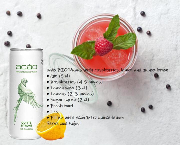 Immagine prodotto Acáo Bevanda rinfrescante con mela cotogna, limone e guaranà biologico (1 x 25 cl)