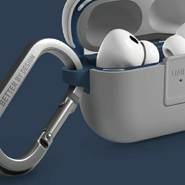 Image du produit Uniq étui Clyde Lock Case AirPods Pro 2 (2022/2023) czarno-ciemnoszary/charcoal-dark grey (Sac pour écouteurs)