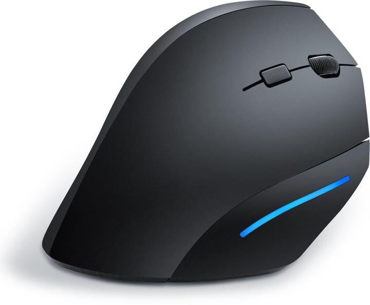 Actual product image CSL ergonomic mouse wireless, ergonomic vertical mouse 2.4 GHz, against mouse/tennis arm RSI syndrome (Wireless)