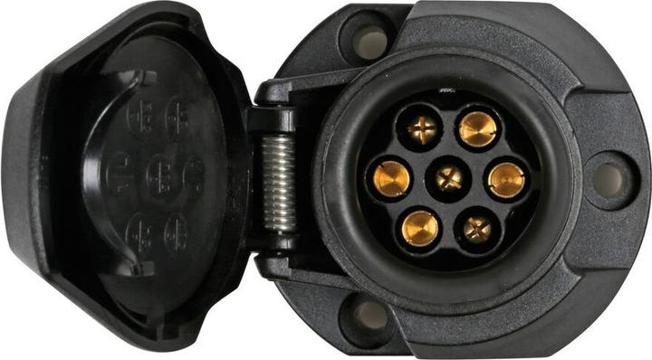 Actual product image Lampa Trailer socket 7-pin with contact for fog light