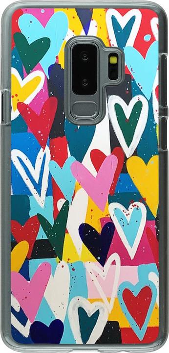 Produktbild PhoneLook Hülle transparent Joyful Hearts (Samsung Galaxy S9+)