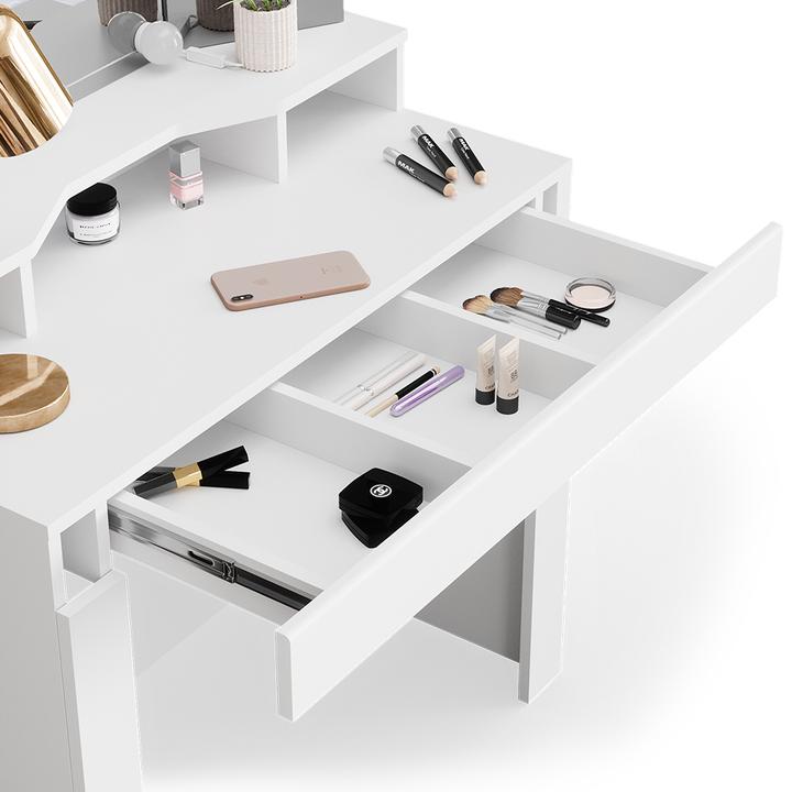 Produktbild Vicco Nora mit Hocker und Beleuchtung (43.5 x 43.5 x 155 cm)