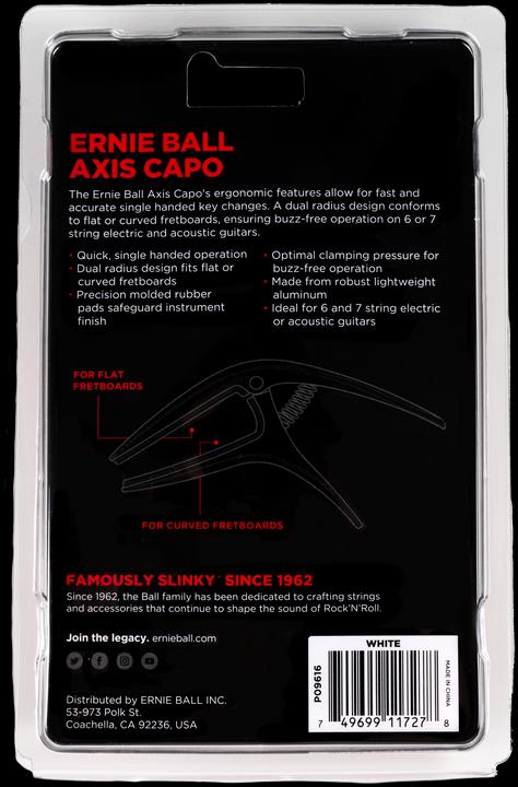 Immagine prodotto Ernie Ball Capo Axis Capo Bianco (Capo)