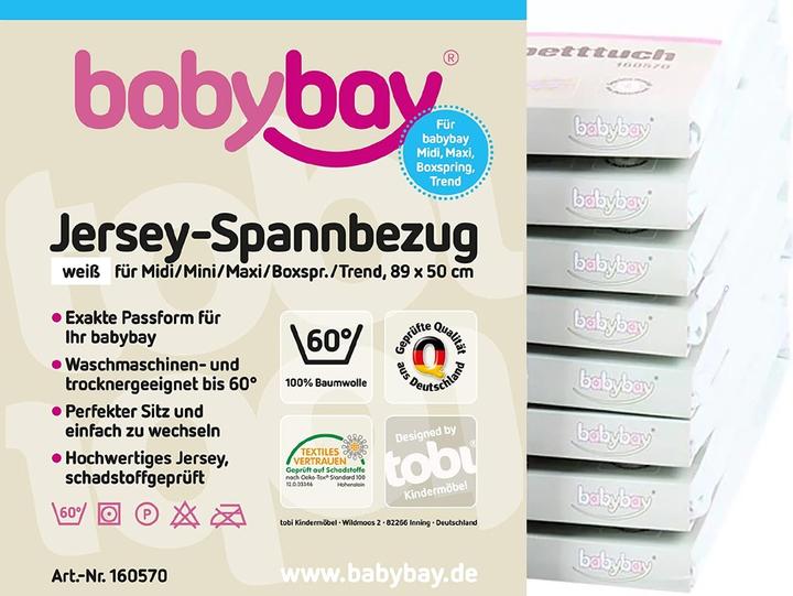Produktbild Babybay Jersey-Spannbezug (89 x 50 cm)