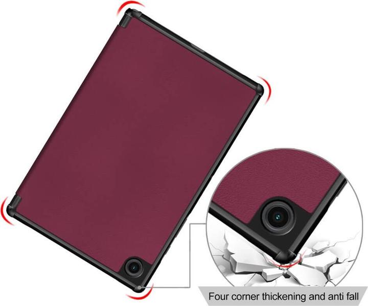 Actual product image Cover-Discount Galaxy Tab A7 Lite - Tri-fold Smart Case wine red (Galaxy Tab A7 Lite)